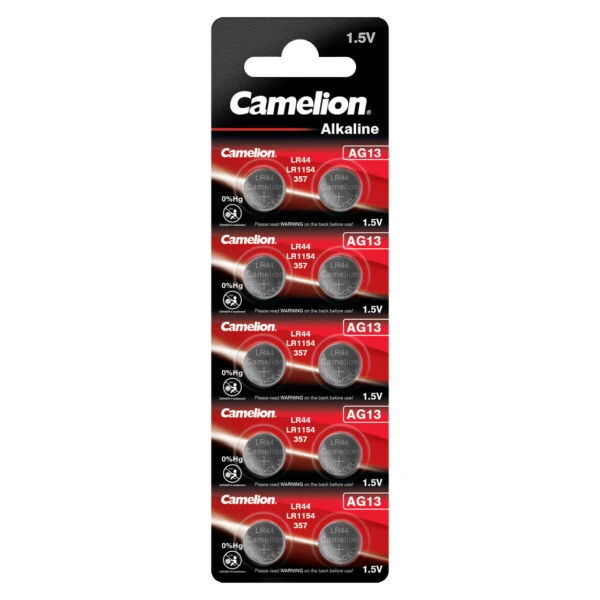 camelion alkaline ag13 lr44 lr1154 357 bp10