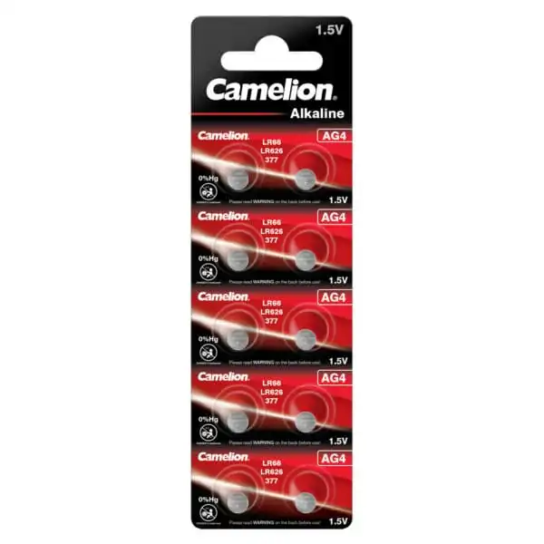 camelion alkaline ag4 lr66 lr626 377 bp10