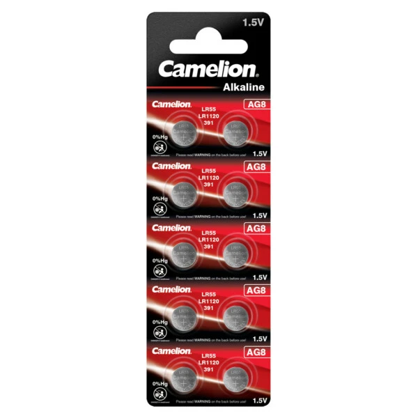 camelion alkaline ag8 lr55 lr1121 391 bp10