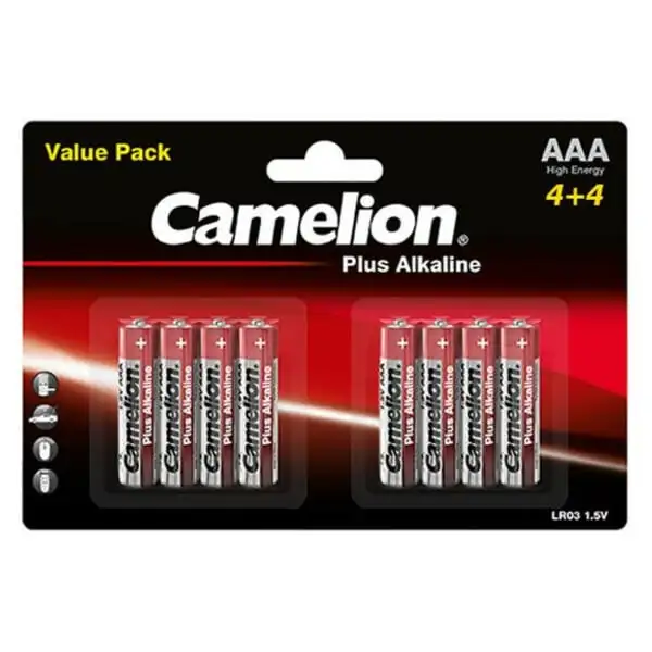 camelion plus alkaline aaa lr03 bp8 4 4