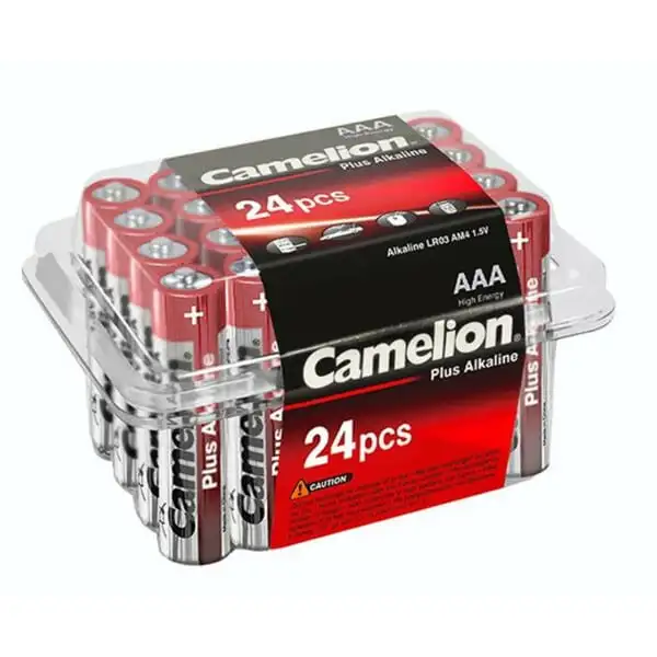 camelion plus alkaline aaa lr03 pb24