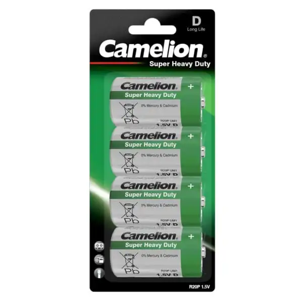 camelion super heavy duty gruen d r20 bp4